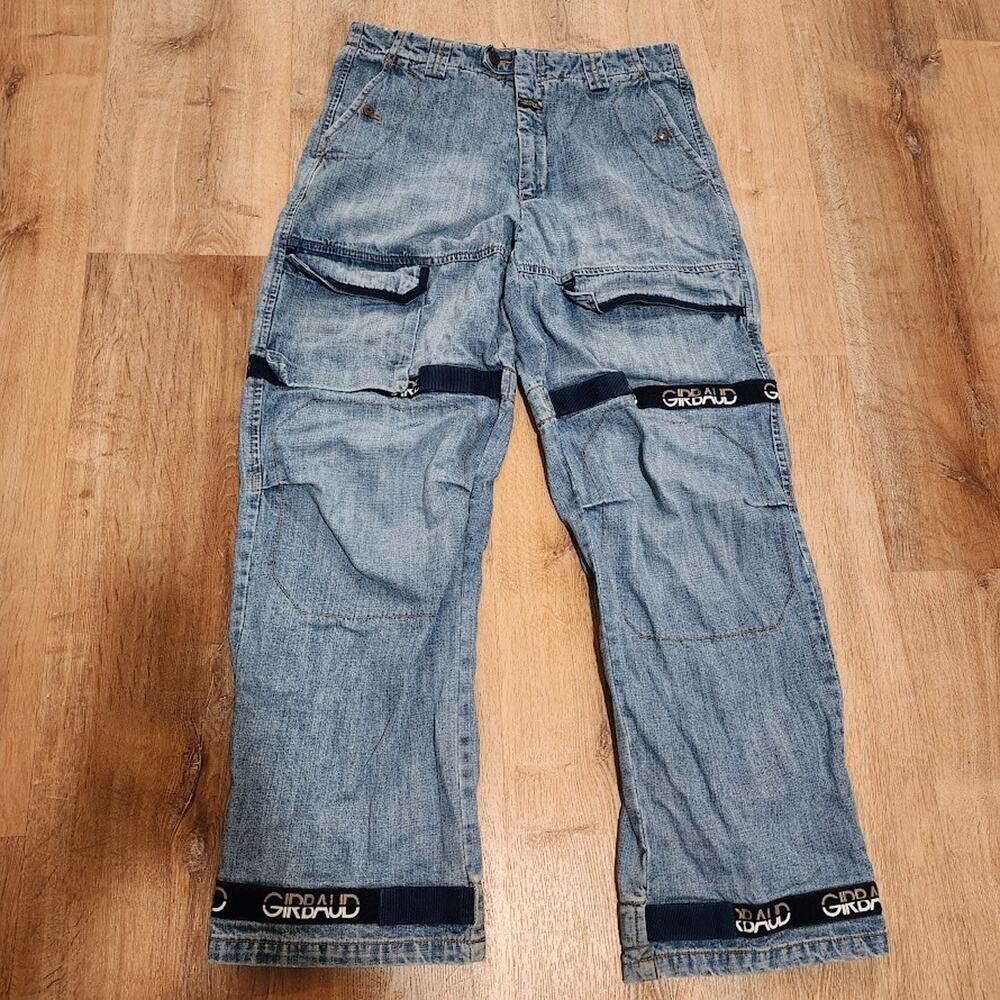 Vintage Marithe Francois Girbaud Jeans 34x32 Blue Baggy Shuttle Tape Y2K